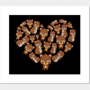 Quokka Heart Posters and Art